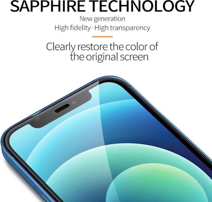 Productafbeelding X-One Protective glass Sapphire Glass Extra Hard - for iPhone 15 Plus/16 Plus (1 Stuk, Apple iPhone 15 Plus)