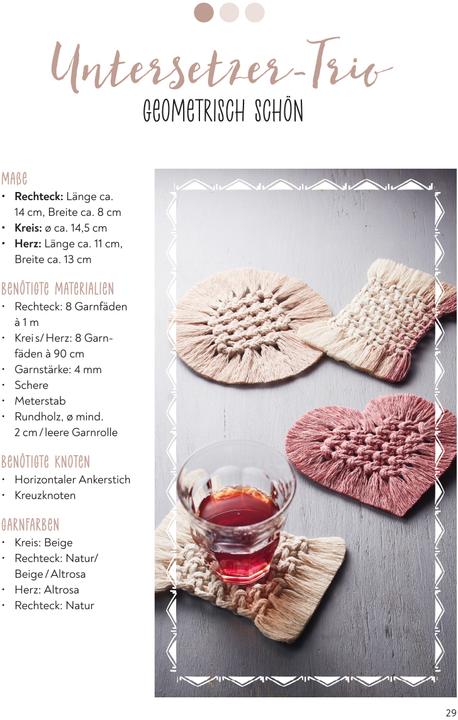Immagine prodotto Semplice set creativo di macramè. Con libro di istruzioni e materiale