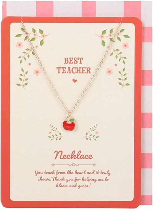 Image du produit Something Different - Collier et carte BEST TEACHER (Matériau 100% synthétique)