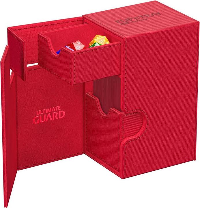 Immagine prodotto Ultimate Guard Flip'n'Tray 80+ XenoSkin Monocolor Rouge