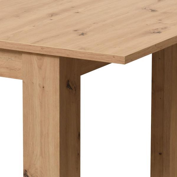 Actual product image Homestyle4u Extendable dining table (160.5 x 90.5 x 76.5 cm)