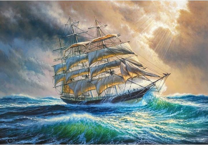 Actual product image Castorland Sailing Against All Odds 1000 pcs Jigsaw Puzzle 1000 piece(s) Ships (1000 pieces)