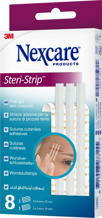 Image du produit 3M Bande de fermeture de plaie Nexcare Steri-Strips (8 x)