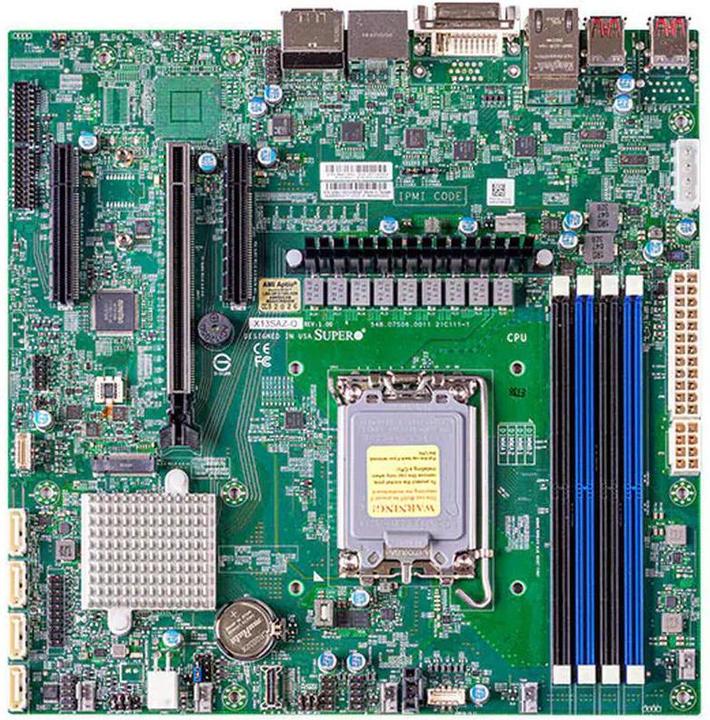 Actual product image Supermicro Motherboard X13SAZ-Q (retail pack) (LGA 1700, mATX)