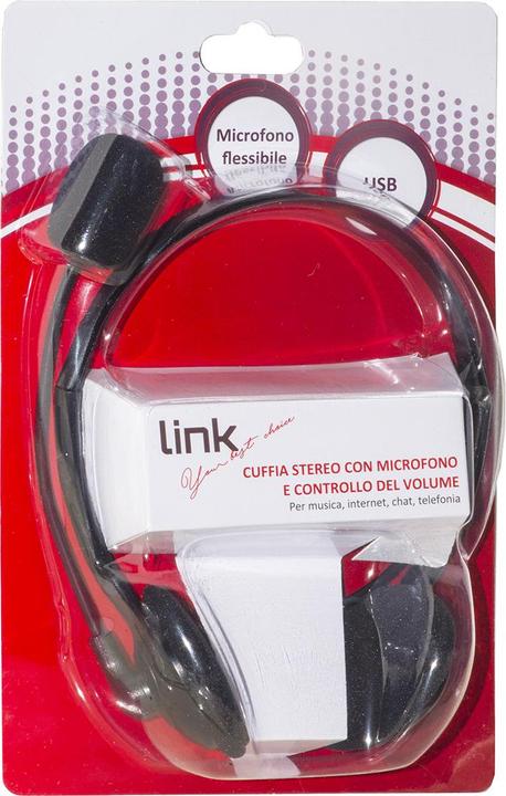 Produktbild Cuffia C/Microfono USB Bk Connettore USB E Controllo Volume (Kabelgebunden)