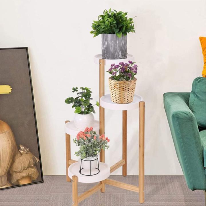 Produktbild Hermex Blumenständer Pflanzen Ständer Regal Halter Treppe Gestell Blumentisch