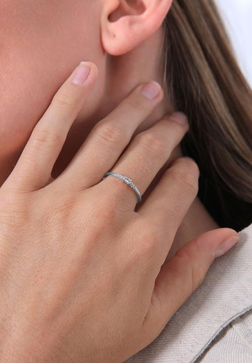 Produktbild Elli Kristall Ring, Verlobungsring (52, 925 Silber)