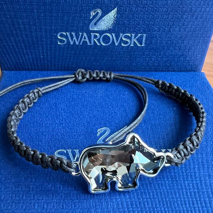 Produktbild Swarovski Armband Nashorn braun 5352842 (19 cm, Rhodiniert)
