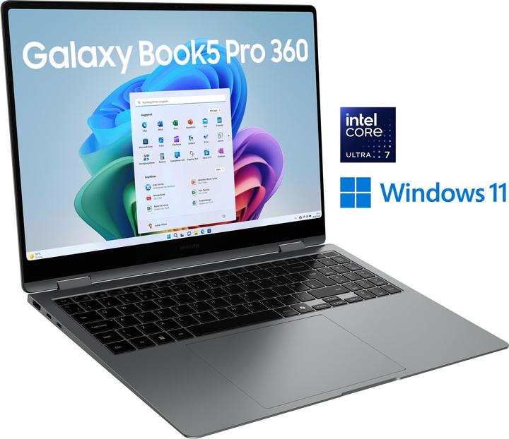 Produktbild Samsung Galaxy Book5 Pro 360 (16", Intel Core Ultra 7 256V, 16 GB, 512 GB, DE)