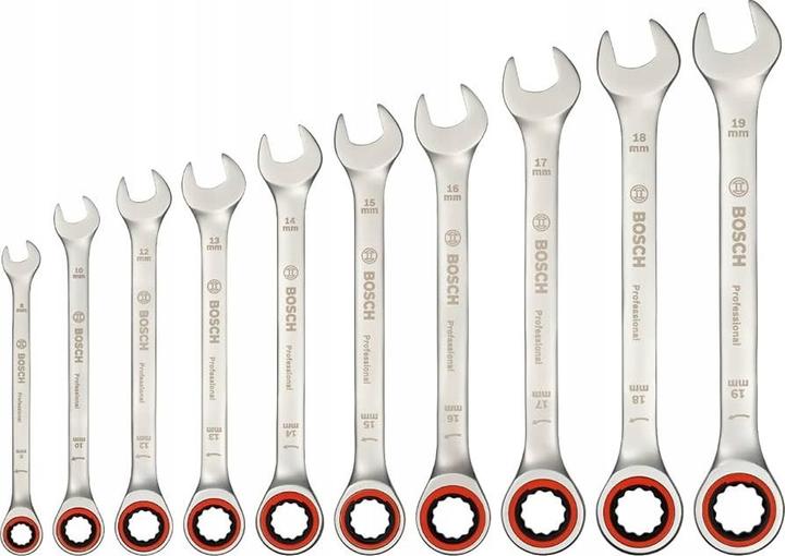 Actual product image Bosch Professional Combo Kit ratchet spanner set, 5 pcs.