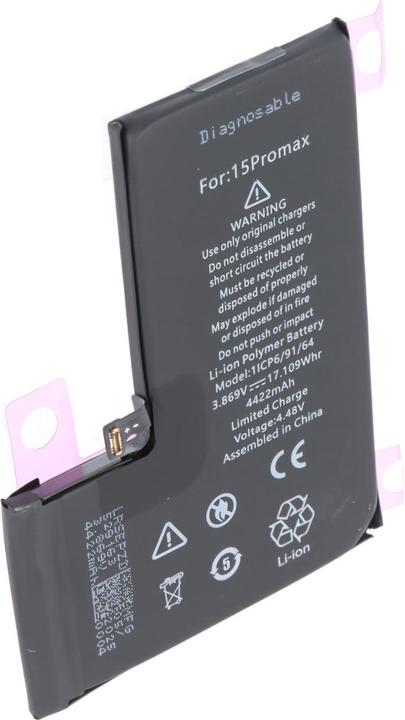 Immagine prodotto AccuCell Akku Apple iPhone 15 Pro Max, A3121, 1/CP6/91/64