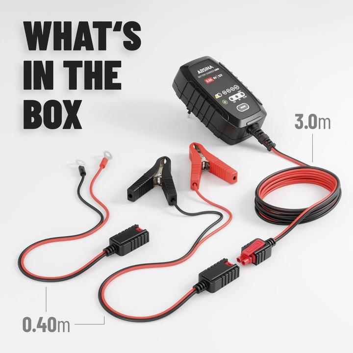 Produktbild Absina Batterieladegerät A800 (6V, 12V, 0.80 A)