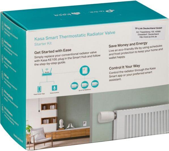 Immagine prodotto TP-Link KE100 KIT - Kasa - Valvola termostatica intelligente per radiatori, starter kit