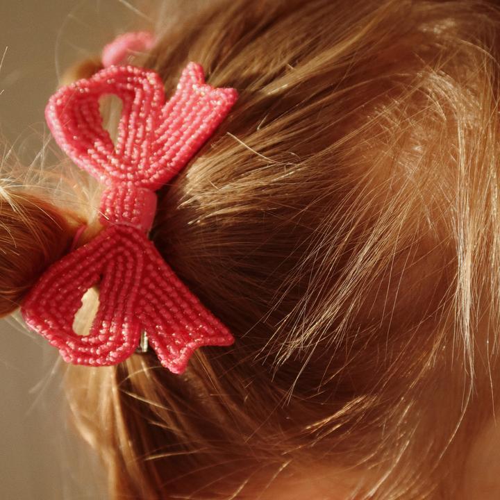 Image du produit Konges Slojd 2Pack Pearly Bow Barrettes à cheveux Bubblegum