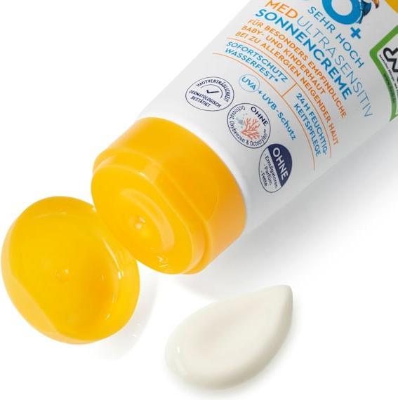 Produktbild dm Sundance MED Ultra Sensitiv (Sonnencreme, SPF 50+, 100 ml)