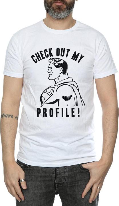 Immagine prodotto Superman Check Out My Profile Maglietta Uomo (XXL)