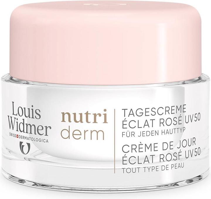 Actual product image Widmer Louis Nutriderm Tagescreme UV50 éclat rosé parfumiert 50 ml (50 ml, Day cream, SPF 50)