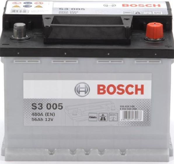 Actual product image Bosch Automotive S3 005 (12 V, 56 Ah, 480 A)