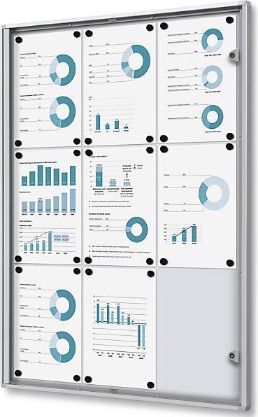 Immagine prodotto eurokraft basic Vetrina informativa per interni (Calamita, Bacheca, 71,5 x 96,5 cm)