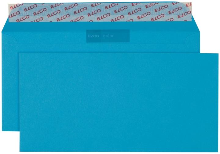 Immagine prodotto Elco Buste Colore DIN lunghe senza finestra adesivo blu intensivo 250 pz. (229 x 114 mm, 250 x)