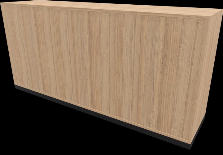 Decorazione in quercia ambrata con struttura, Grigio perla, Nero
