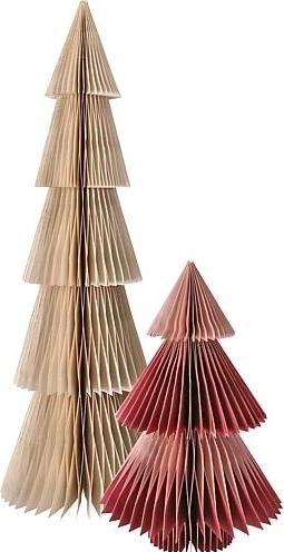 Produktbild Söllner Floristik Papierbaum bordeaux und altrosa 30 cm