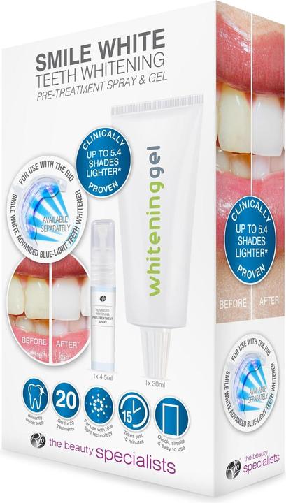 Rio Smile White Vorbehandlungsspray und Whitening-Gel (30 ml, Gel)