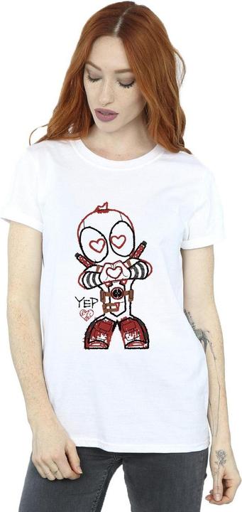Produktbild Deadpool Love Beam Line TShirt (L)