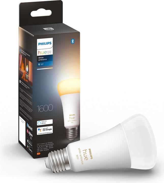 Actual product image Philips Hue White Ambiance (E27, 15 W, 1600 lm, 1 x, F)