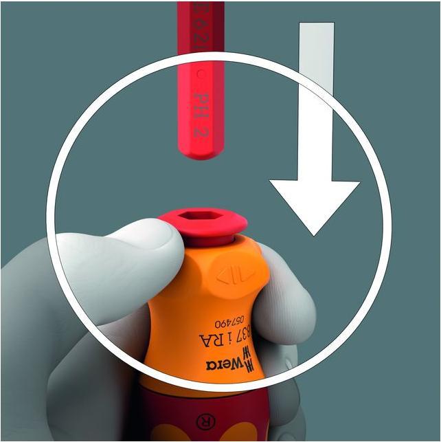 Image du produit Wera Kraftform Kompakt VDE 17 RA 1 (Cruciforme PZ, Recouvrement cruciforme Phillipps (PH), Escale, Pin-torx)