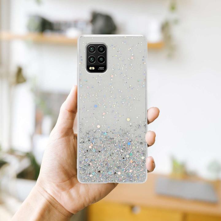 Actual product image Cadorabo Bumper Case for Xiaomi Mi 10 LITE TPU funkelnder Glitter (Mi 10 Lite)