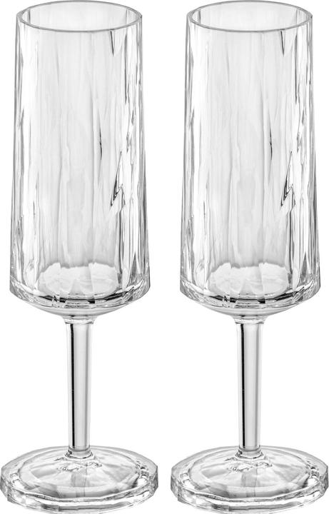 Immagine prodotto Koziol Bicchiere da champagne Superglas Club No. 14, 100 ml, 2 pezzi (10 cl, 2 Occhiali, Bicchieri da champagne)