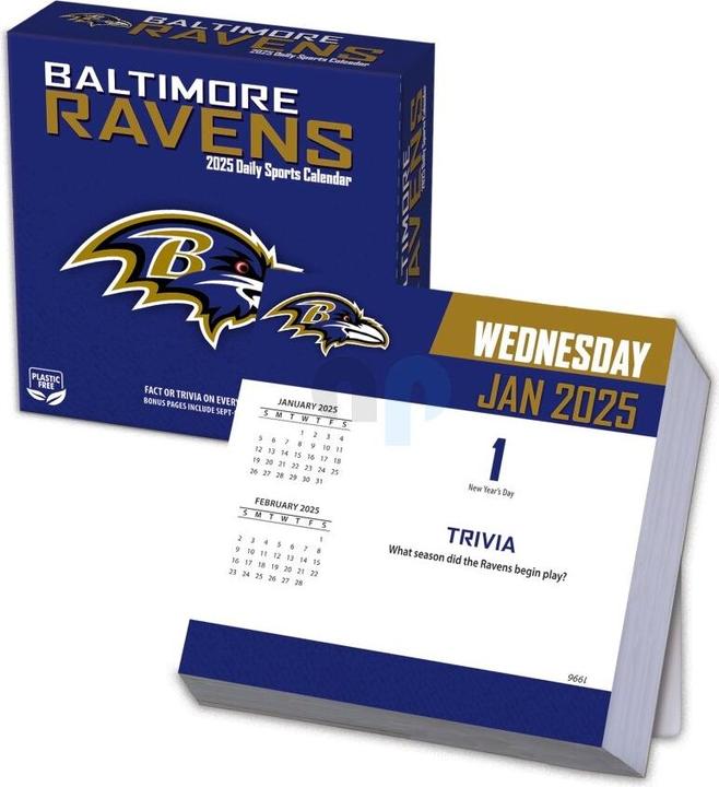 Produktbild NFL - Baltimore Ravens - Boxkalender 2025 (Deutsch, Französisch, Italienisch, Spanisch, Englisch)