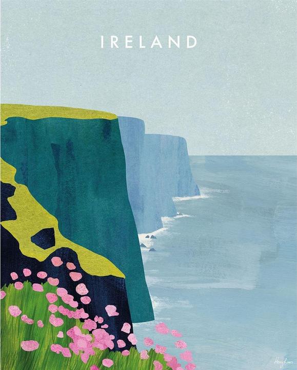 Produktbild Henry Rivers Leinwanddruck Ireland Cliffs Of Moher (40 x 30 cm)