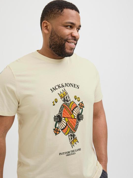 Actual product image Jack & Jones Plus Size Gedruckt T-shirt T-shirt (7XL)