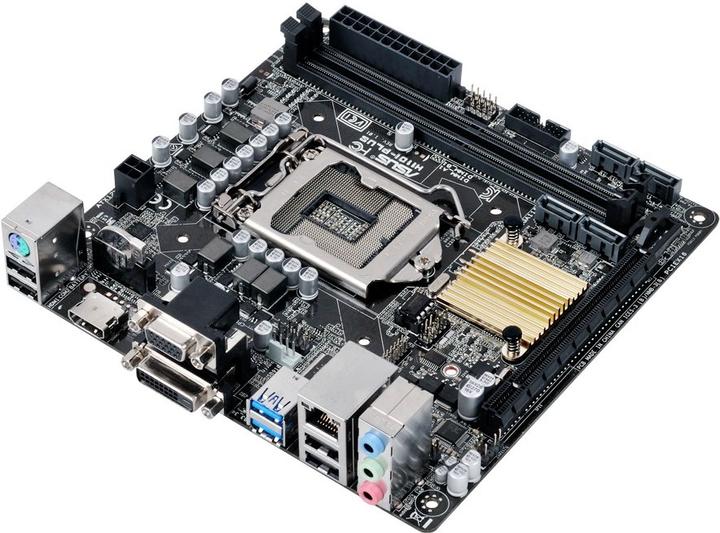 Actual product image ASUS H110I-Plus S1151 H110 MITX (LGA 1151, Intel H110, Mini-ITX)