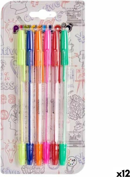 Produktbild Pincello Kugelschreiber-Set Bunt (12 Stück) (Mehrfarbig, 12 x)
