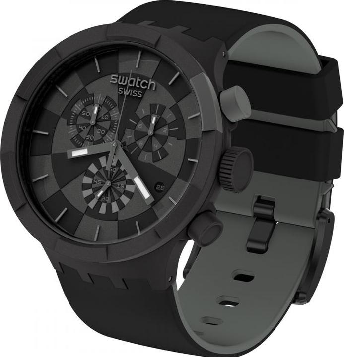 Immagine prodotto Swatch Checkpoint Black (Orologio da polso analogico, Fatto in Svizzera, 47 mm)
