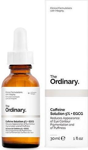Valeurs nutritives et ingrédients The Ordinary Caffeine Solution 5% + EGCG (Sérum, 30 ml, Jour + nuit)