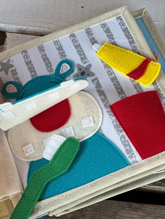 Actual product image Activity Board Quiet book, felt book, children's book, activity book, sensory learning toy, Waldorf