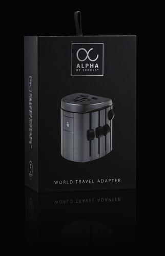 Actual product image Skross Alpha World travel adapter incl. hard case