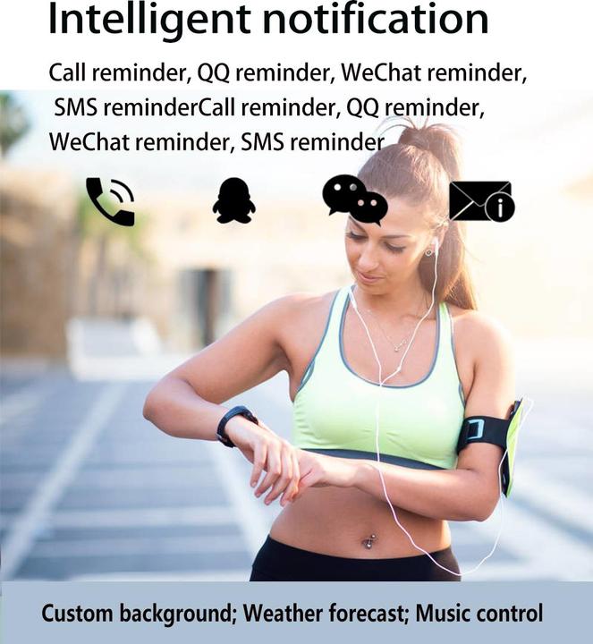 Produktbild PhoneLook Active Fitness Tracker M7 Intelligentes Sportarmband Smart Watch Bluetooth