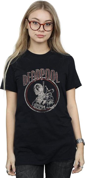 Image du produit - T-shirt DEADPOOL VINTAGE CIRCLE - Femme (L)