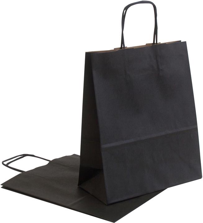 Actual product image Neutral Carrier bags Allegra black SDF22-798 Kraft, 110g, 22x10x27cm 25 pcs. (Gift bag, 25 x)