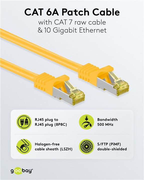 Produktbild Goobay Netzwerkkabel (S/FTP, CAT7, 1 m)