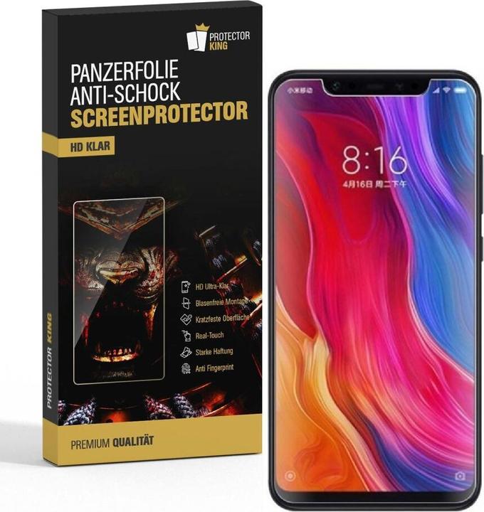Produktbild Protectorking 2x Panzerfolie Anti-Shock HD Klar (2 Stück, Xiaomi Mi 8 SE)