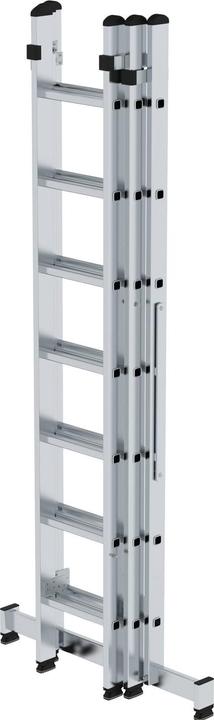 Productafbeelding Munk Multifunctionele ladder 3-delig met nivelloï¿½ dwarsbalk 3x7 sporten (Multifunctionele ladder, 3 cm)