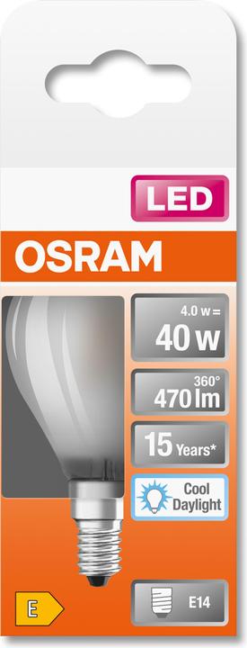 Actual product image Osram Star Classic P40 (E14, 4 W, 470 lm, 1 x, E)