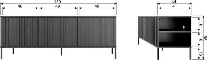 Actual product image Woood Gravure (56 x 150 x 44 cm)