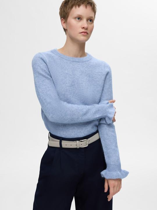 Produktbild Selected Femme Rüschenärmel Strickpullover (XXL)